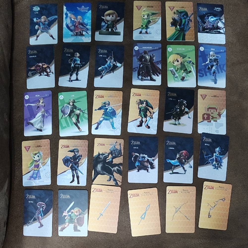 Legend of Zelda Amiibo 37 NFC cards